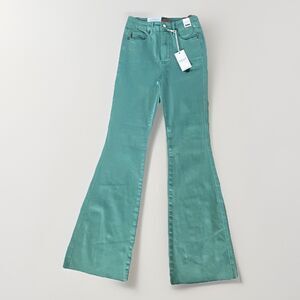 Judy Blue High Rise Flare Jean Turquoise 88804 Women’s Sz 1/25